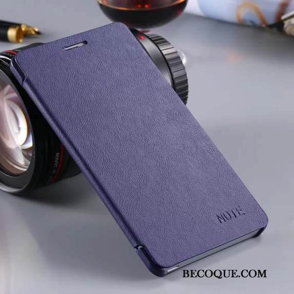 Mi Note Coque Protection Étui Cuir Petit Violet Téléphone Portable