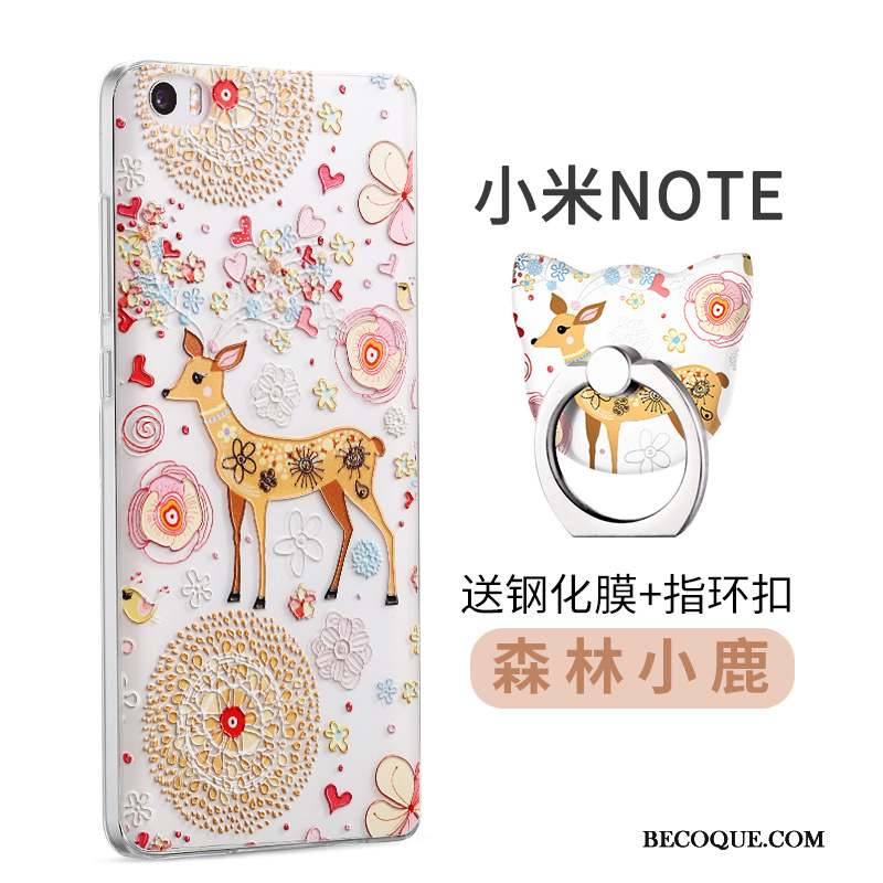 Mi Note Coque Rose Silicone Petit Tendance Incassable Fluide Doux