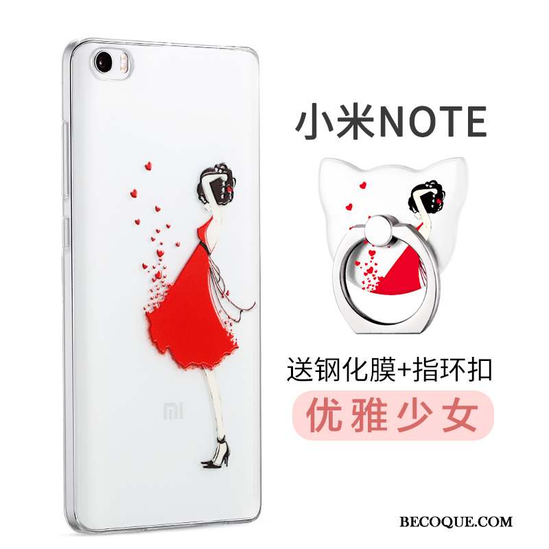 Mi Note Coque Rose Silicone Petit Tendance Incassable Fluide Doux