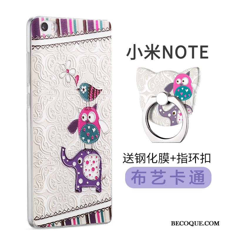 Mi Note Coque Rose Silicone Petit Tendance Incassable Fluide Doux