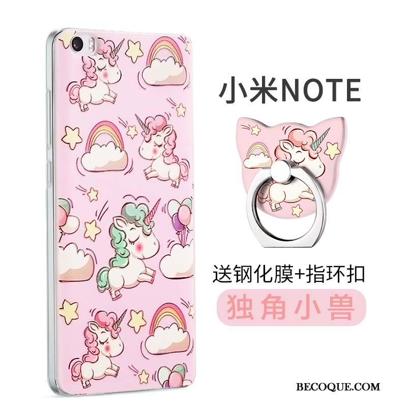 Mi Note Coque Rose Silicone Petit Tendance Incassable Fluide Doux