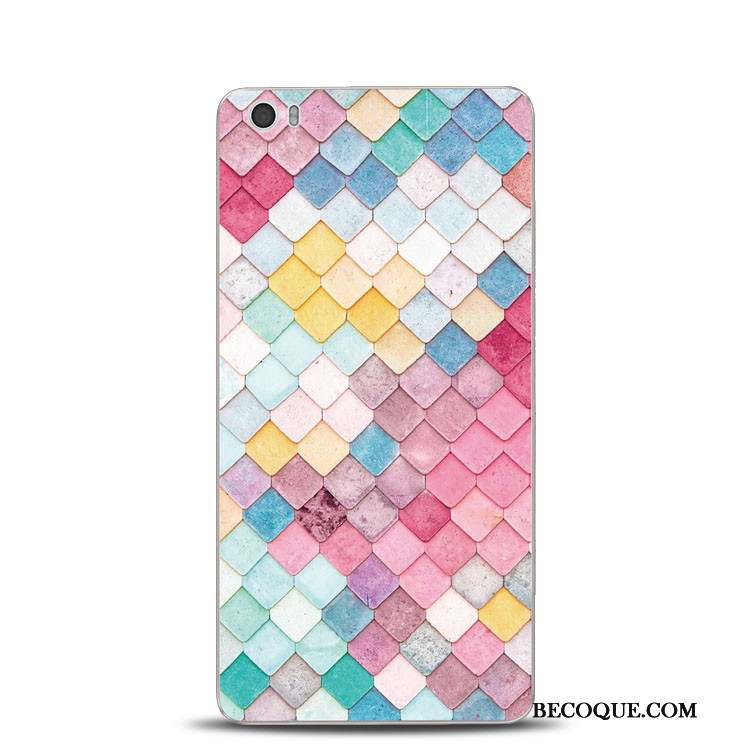 Mi Note Coque Silicone Support Multicolore Petit Fleur