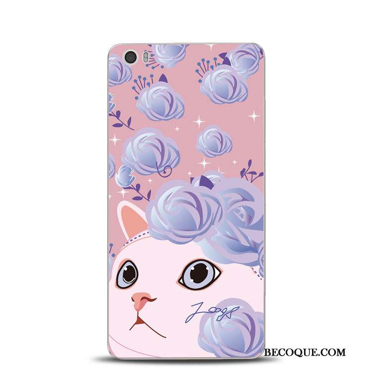 Mi Note Coque Support Fleur Clair Vert Tout Compris Gaufrage