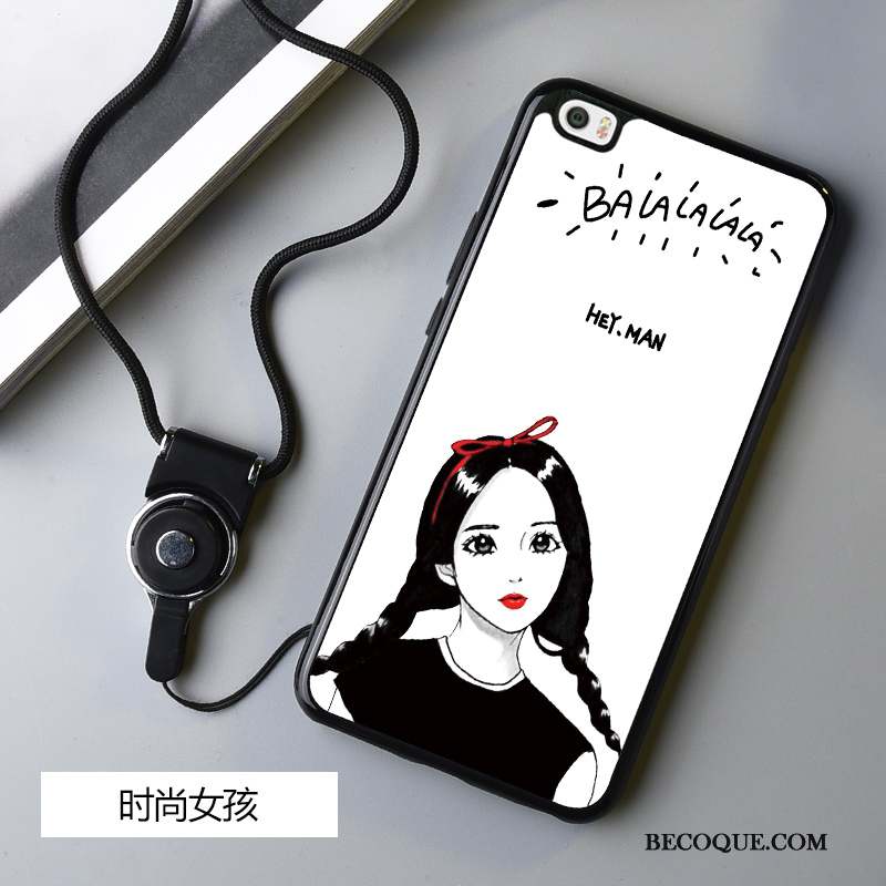 Mi Note Dessin Animé Silicone Blanc Tendance Incassable Coque De Téléphone