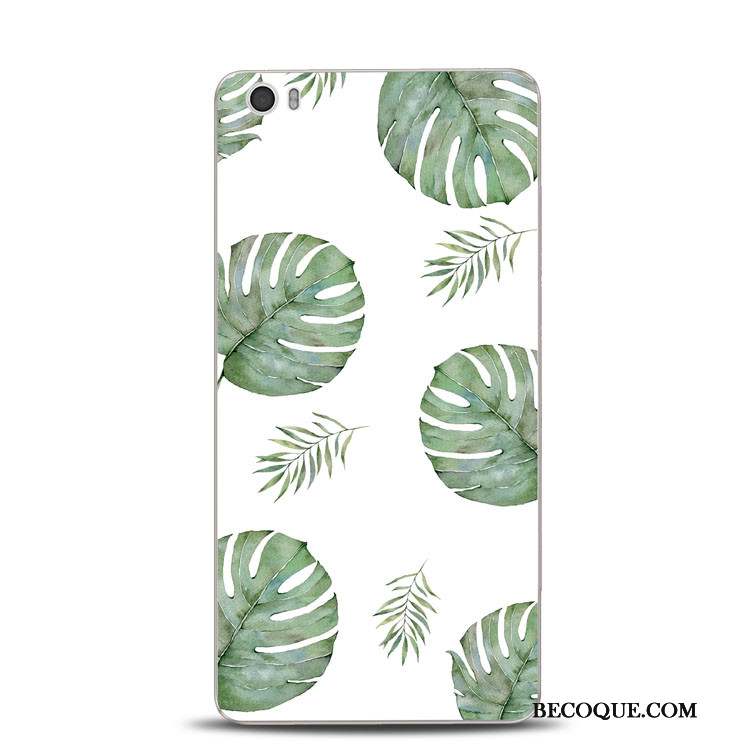 Mi Note Rose Fluide Doux Vert Support Coque Gaufrage