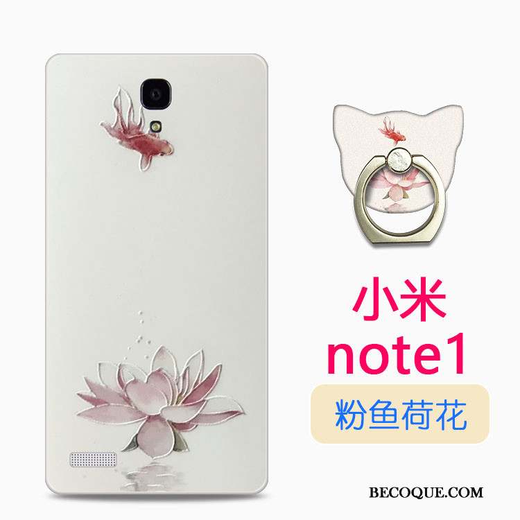 Mi Note Étui Dessin Animé Coque Transparent Silicone Petit