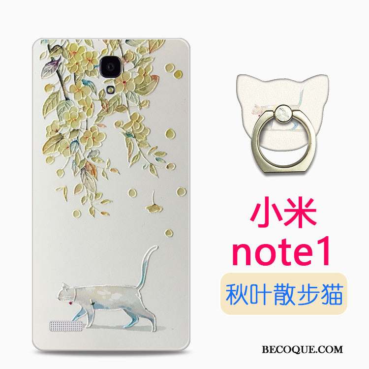 Mi Note Étui Dessin Animé Coque Transparent Silicone Petit