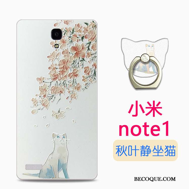 Mi Note Étui Dessin Animé Coque Transparent Silicone Petit