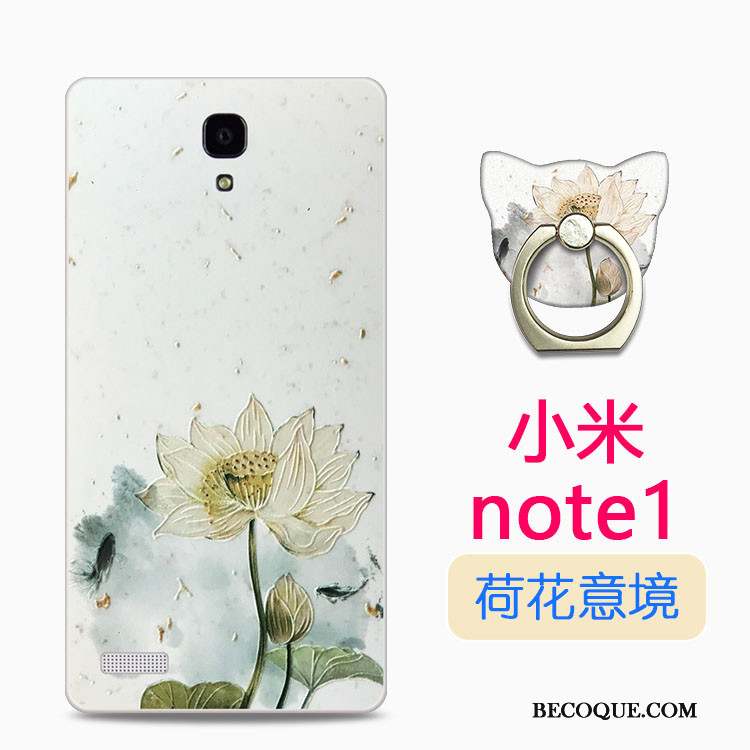 Mi Note Étui Dessin Animé Coque Transparent Silicone Petit