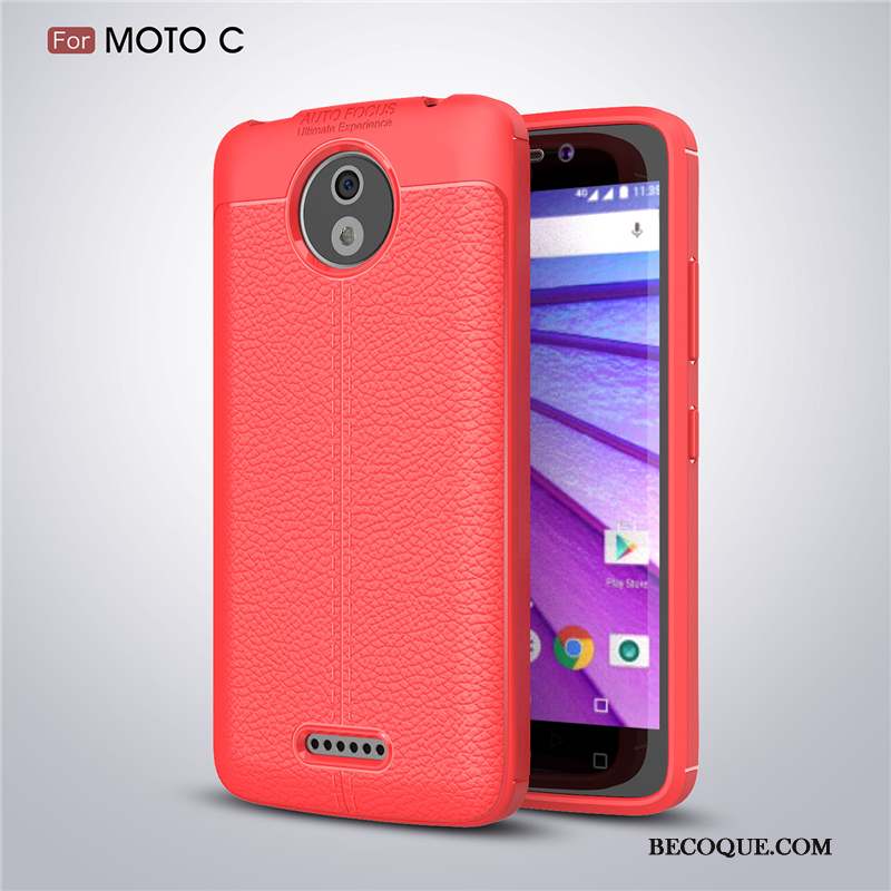 Moto C Coque Bleu Créatif Étui Modèle Fleurie De Téléphone