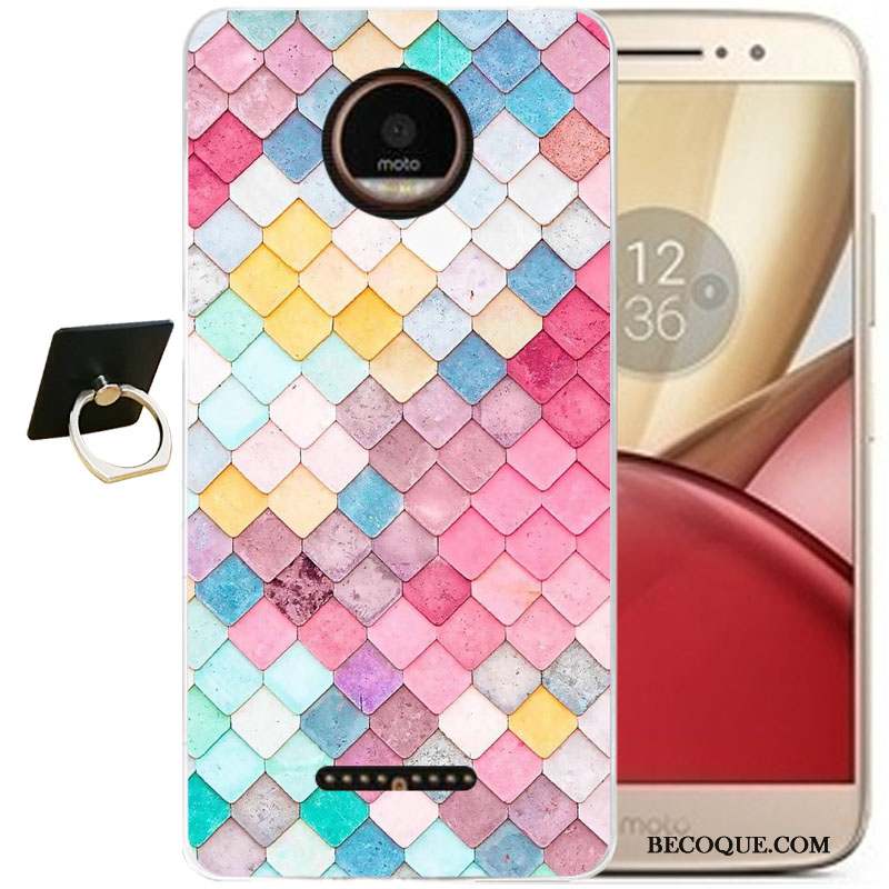 Moto C Coque Tout Compris Fluide Doux Protection Transparent Silicone Bleu Clair