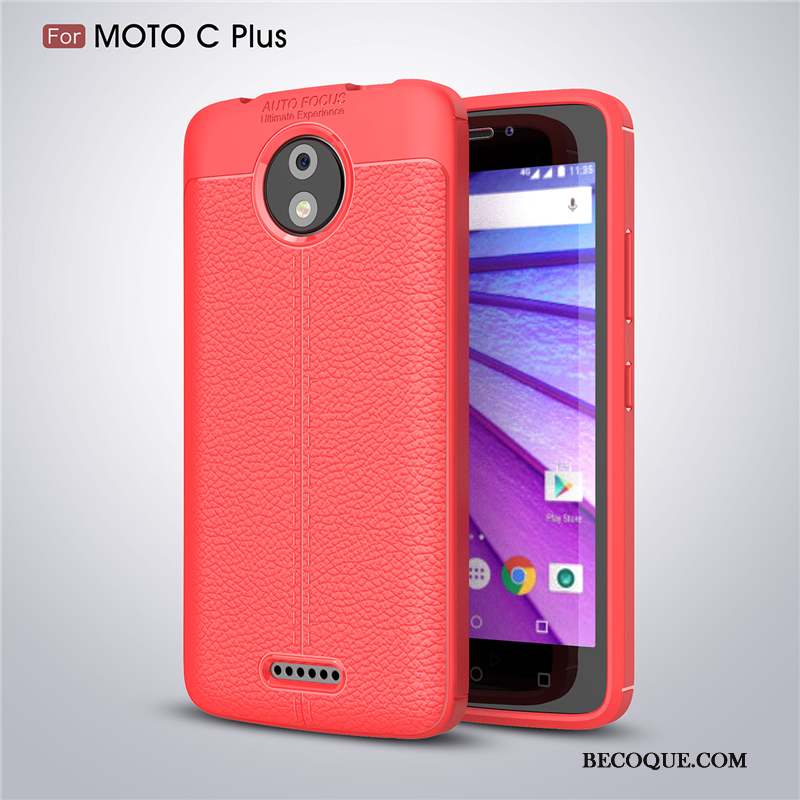 Moto C Plus Coque De Téléphone Protection Étui Modèle Fleurie Incassable Noir