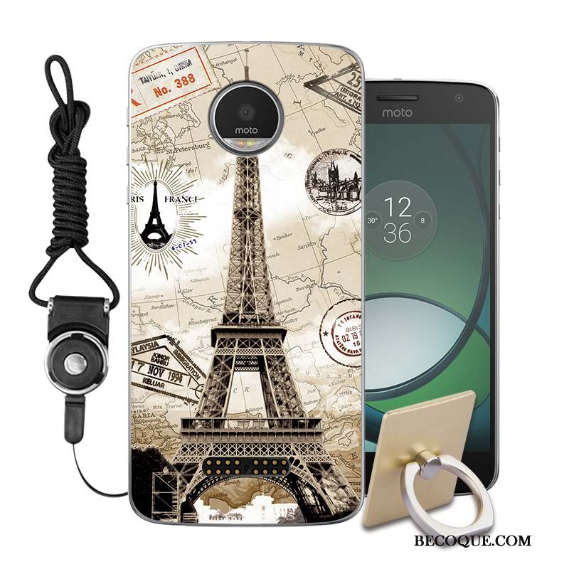 Moto C Étui Fluide Doux Coque De Téléphone Téléphone Portable Ornements Suspendus Incassable