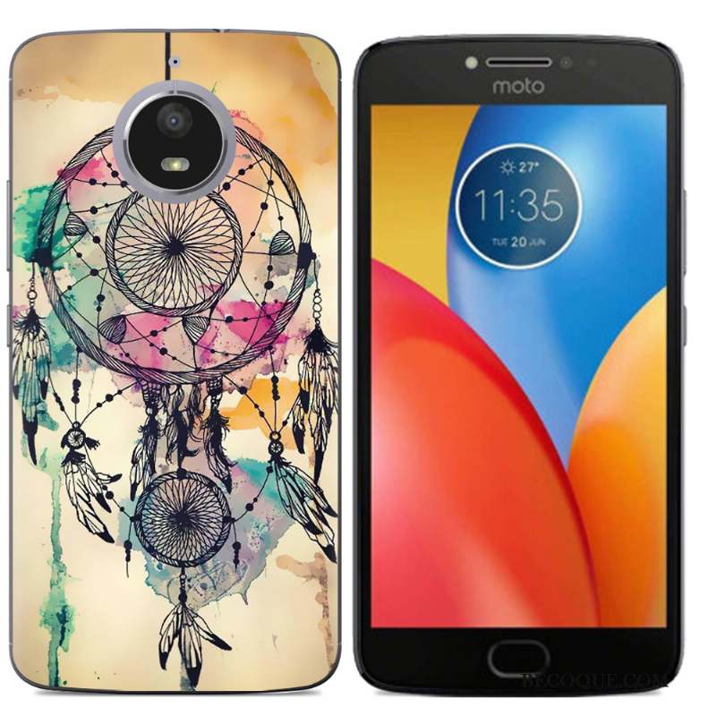 Moto E4 Plus Multicolore Modèle Fleurie Coque De Téléphone Étui Support Protection