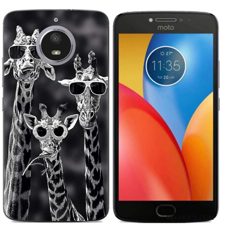 Moto E4 Plus Multicolore Modèle Fleurie Coque De Téléphone Étui Support Protection