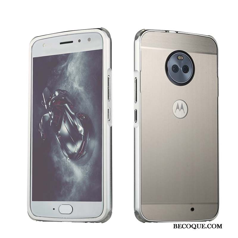 Moto E4 Plus Or Rose Téléphone Portable Coque Protection Ruban Métal