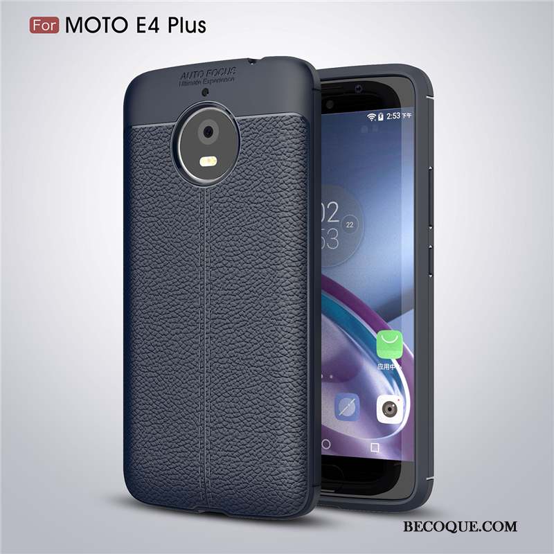 Moto E4 Plus Protection Silicone Fluide Doux Incassable Étui Coque De Téléphone