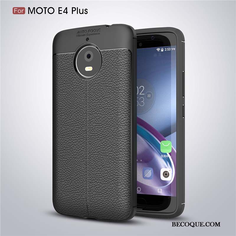 Moto E4 Plus Protection Silicone Fluide Doux Incassable Étui Coque De Téléphone