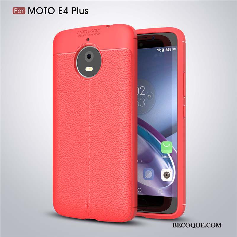 Moto E4 Plus Protection Silicone Fluide Doux Incassable Étui Coque De Téléphone