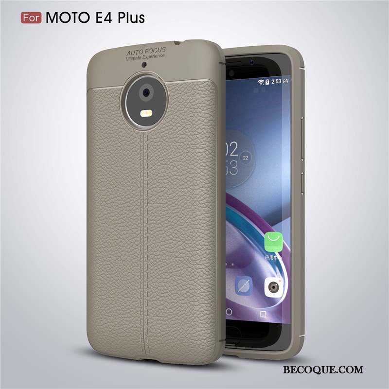Moto E4 Plus Protection Silicone Fluide Doux Incassable Étui Coque De Téléphone