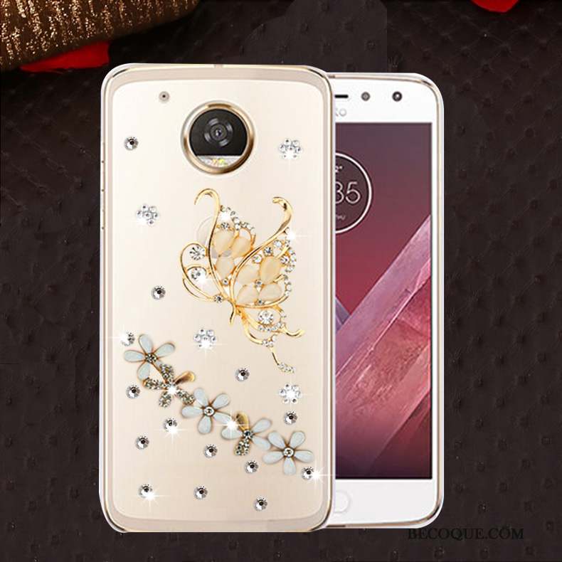 Moto E4 Silicone Fluide Doux Or Coque De Téléphone Étui Protection