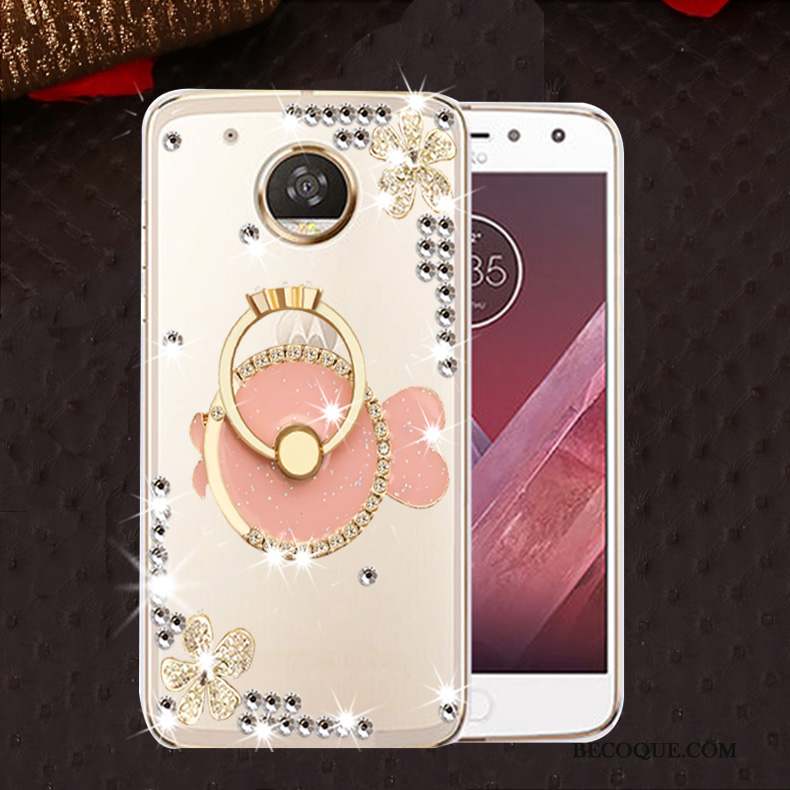 Moto E4 Silicone Fluide Doux Or Coque De Téléphone Étui Protection