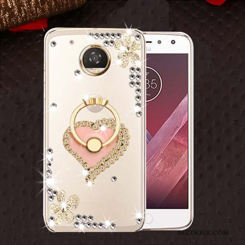 Moto E4 Silicone Fluide Doux Or Coque De Téléphone Étui Protection