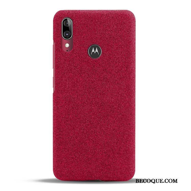 Moto E6 Plus Coque De Téléphone Modèle Fleurie Nouveau Personnalité Toile Légères