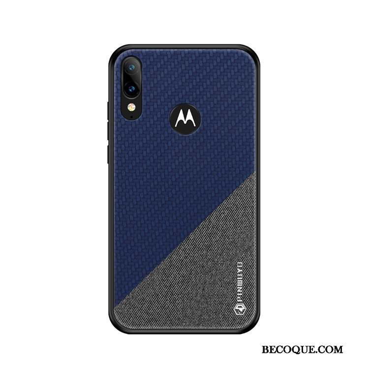 Moto E6 Plus Tissu Coque De Téléphone Toile Incassable Tout Compris Étui