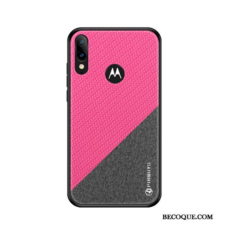 Moto E6 Plus Tissu Coque De Téléphone Toile Incassable Tout Compris Étui