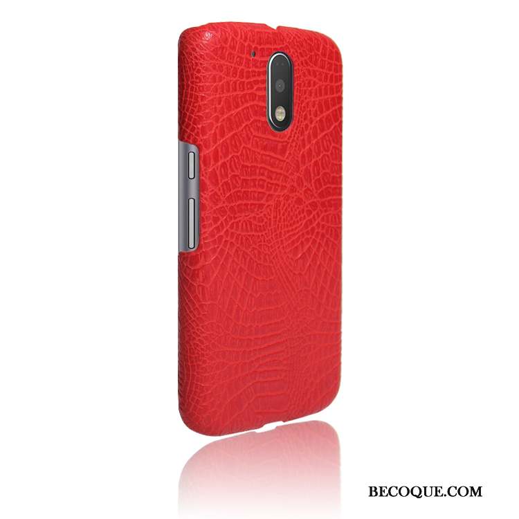 Moto G4 Play Border Étui Cuir Coque Incassable Jaune