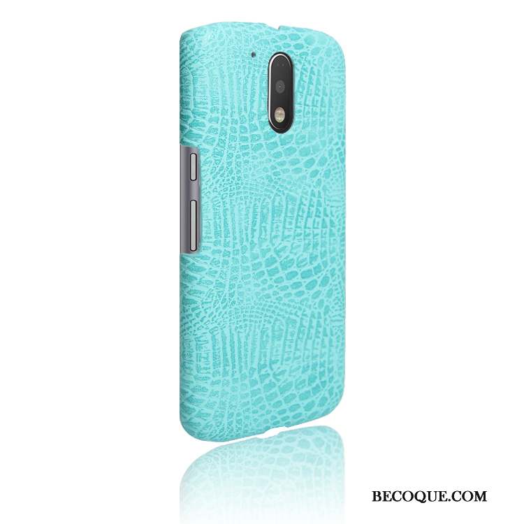 Moto G4 Play Border Étui Cuir Coque Incassable Jaune