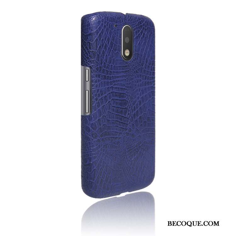 Moto G4 Play Border Étui Cuir Coque Incassable Jaune