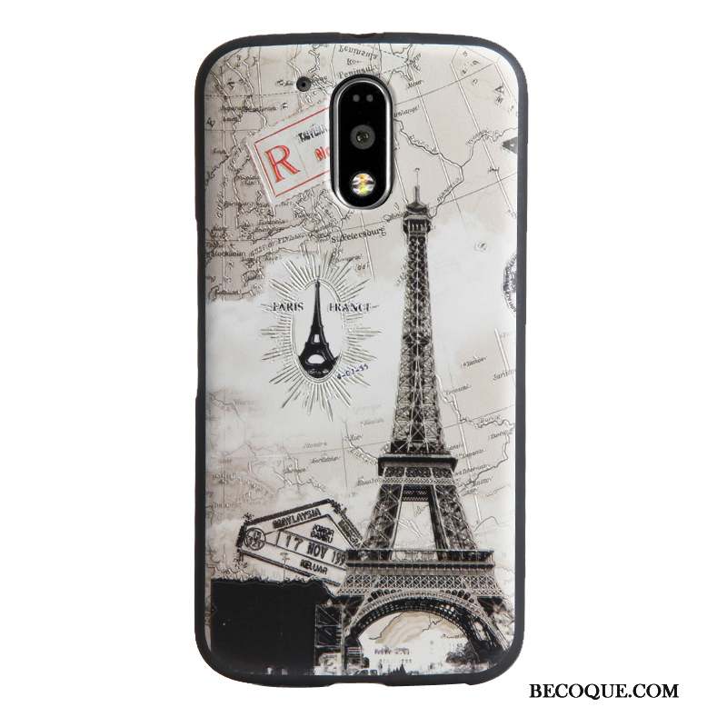 Moto G4 Play Dessin Animé Multicolore Protection Gaufrage Tendance Coque De Téléphone