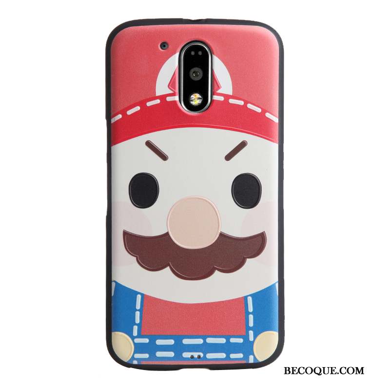 Moto G4 Play Dessin Animé Multicolore Protection Gaufrage Tendance Coque De Téléphone