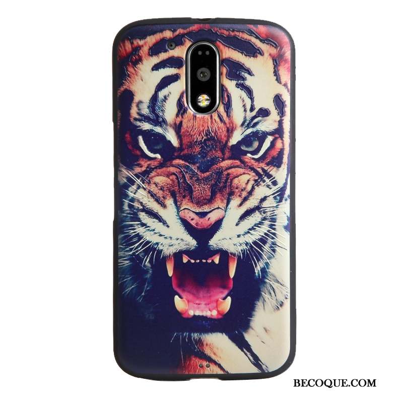 Moto G4 Play Dessin Animé Multicolore Protection Gaufrage Tendance Coque De Téléphone