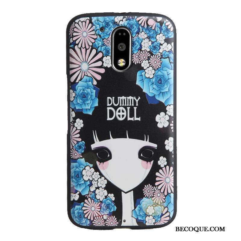 Moto G4 Play Dessin Animé Multicolore Protection Gaufrage Tendance Coque De Téléphone