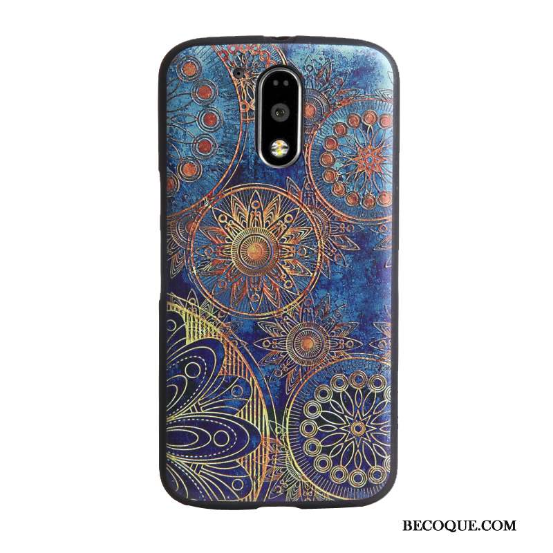 Moto G4 Play Dessin Animé Multicolore Protection Gaufrage Tendance Coque De Téléphone