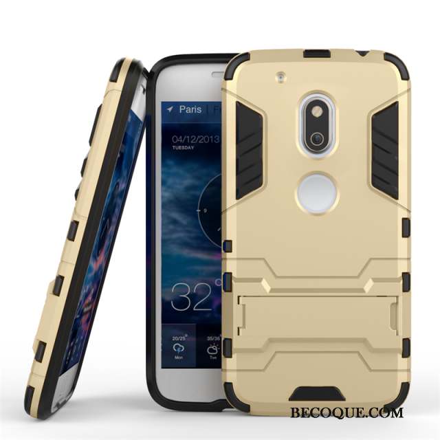 Moto G4 Play Or Étui Jupe Double Incassable Coque De Téléphone Protection