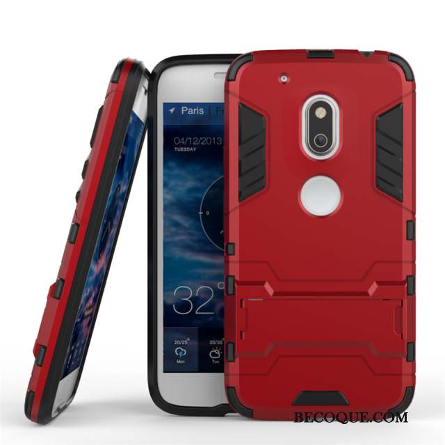 Moto G4 Play Or Étui Jupe Double Incassable Coque De Téléphone Protection