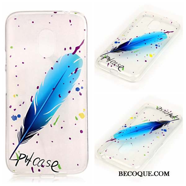 Moto G4 Play Transparent Bordure Coque De Téléphone Protection Rose Fluide Doux