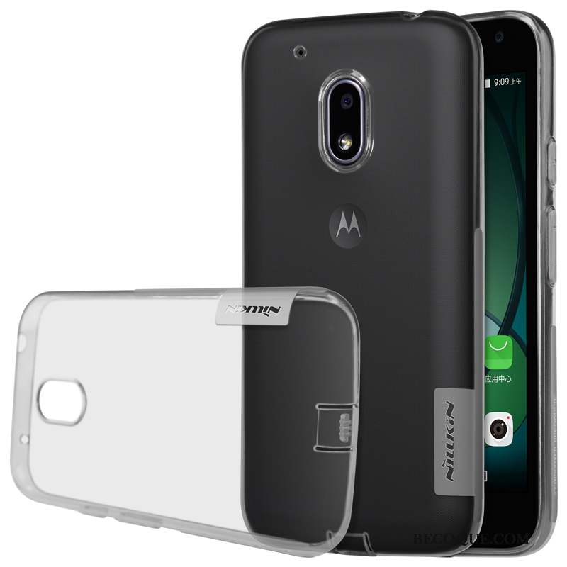 Moto G4 Play Transparent Coque De Téléphone Incassable Or Fluide Doux