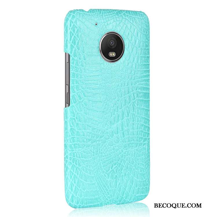 Moto G5 Coque De Téléphone Étui Orange Protection Crocodile