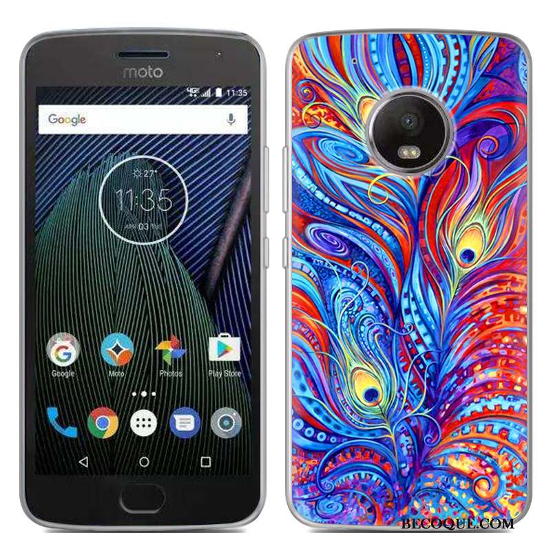 Moto G5 Fluide Doux Peinture Téléphone Portable Coque De Téléphone Nouveau Étui