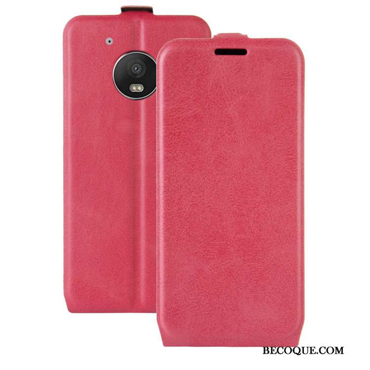 Moto G5 Housse Coque De Téléphone Étui En Cuir Carte Téléphone Portable Violet