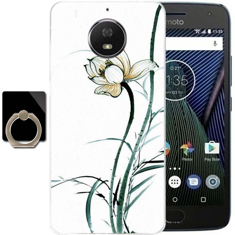 Moto G5 Plus Incassable Coque De Téléphone Étui Rose Protection