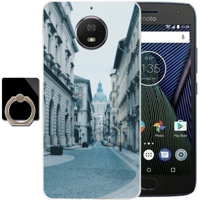 Moto G5 Plus Incassable Coque De Téléphone Étui Rose Protection