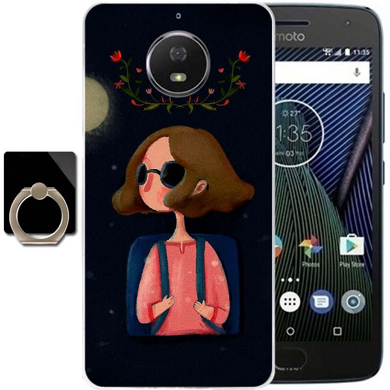 Moto G5 Plus Incassable Coque De Téléphone Étui Rose Protection