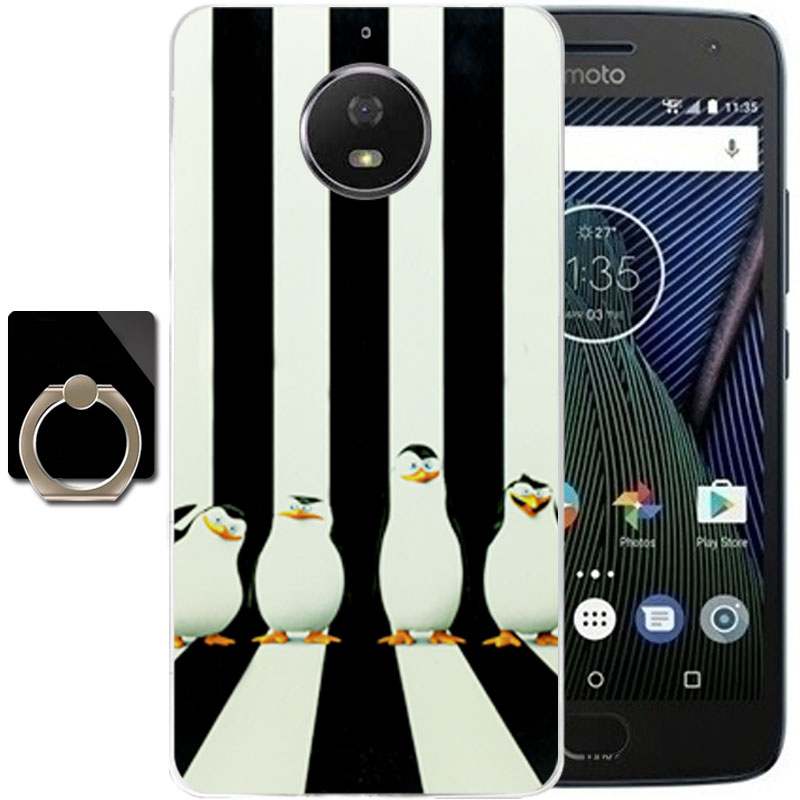 Moto G5 Plus Incassable Coque De Téléphone Étui Rose Protection