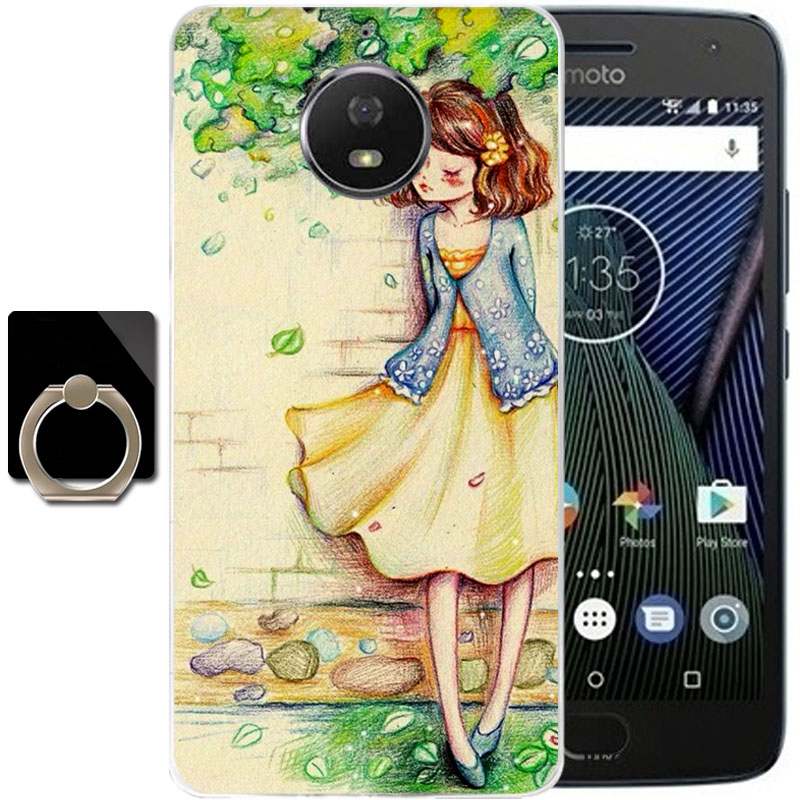 Moto G5 Plus Incassable Coque De Téléphone Étui Rose Protection